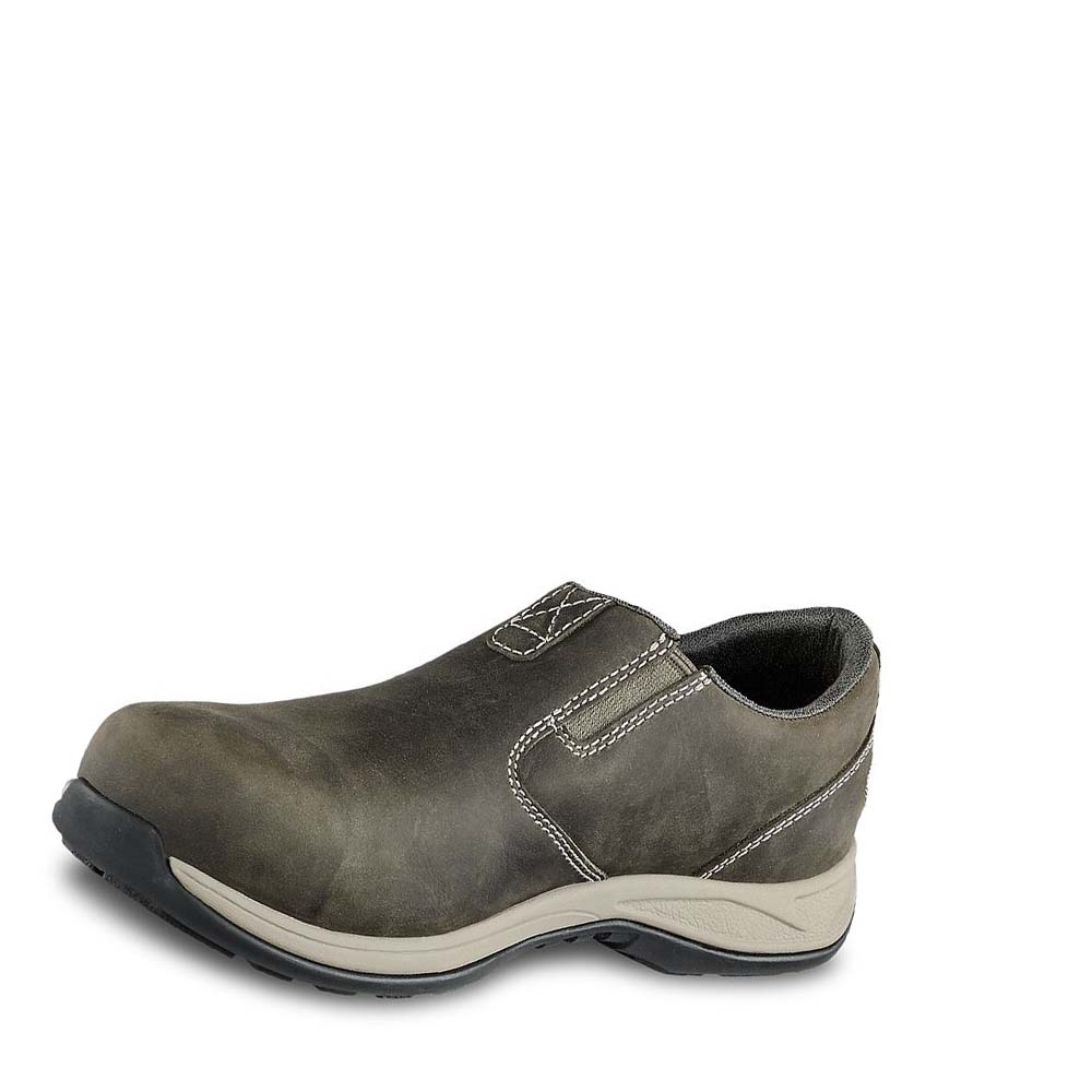 Red Wing ComfortPro Safety Toe Slip-On Women's Shoes Olive | ZA 103FDN